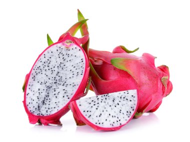 Beyaz arka plan üzerinde izole dragonfruit