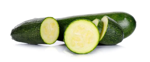 Zucchini-Zucchini isoliert auf weißem Hintergrund — Stockfoto