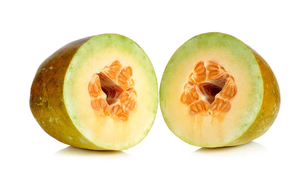Thai cantaloupe melon isolated on the white background — Stock Photo, Image