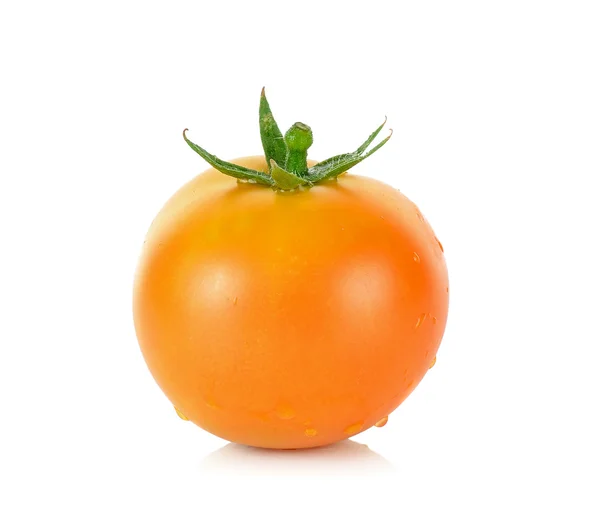Tomate isolée sur le fond blanc — Photo