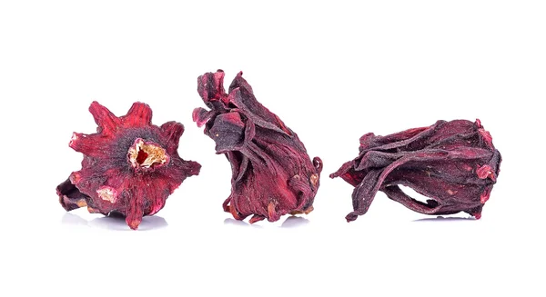 Dried roselle isolated on the white background — Stock Photo, Image