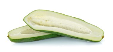 Beyaz arka plan üzerinde izole ham papaya