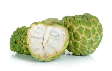 Beyaz arka plan üzerinde izole şeker elma meyve