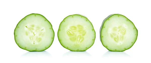 Cucumber isolated on the white background — Stock Photo, Image