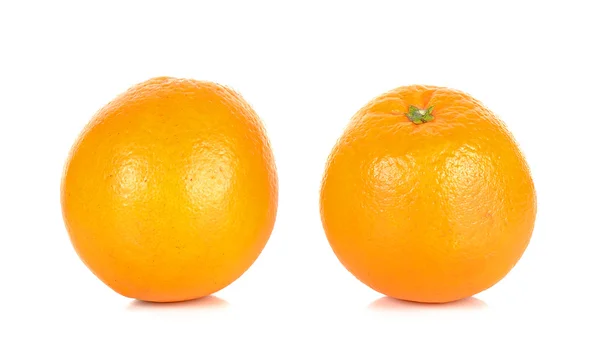 Pomarańczowy na białym tle na białym tle owoc — Zdjęcie stockowe