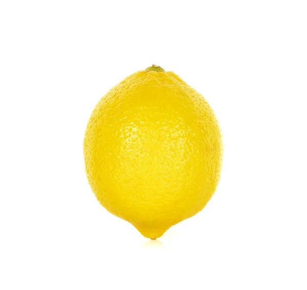 Żółta cytryna na białym tle na białym tle — Zdjęcie stockowe