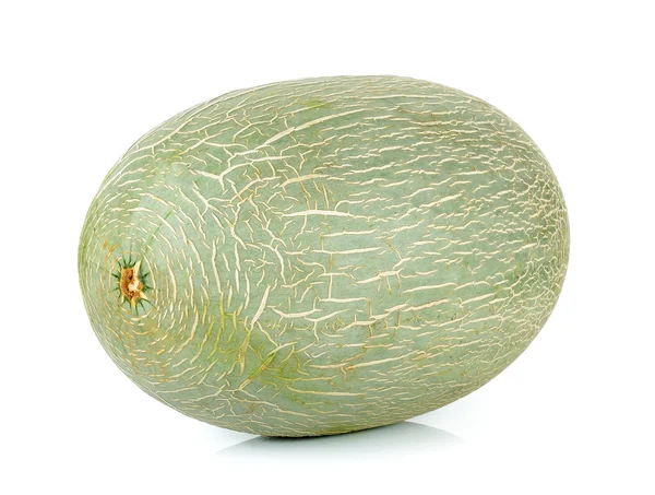 Cantaloupemelon isolerat på den vita bakgrunden — Stockfoto