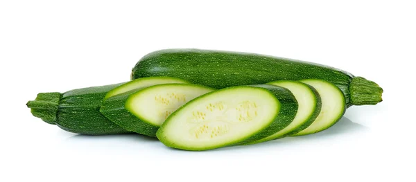 Zucchini isoliert auf weißem Hintergrund — Stockfoto