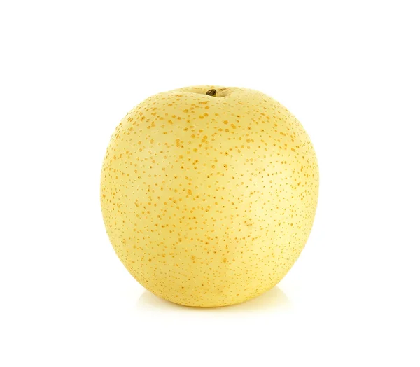 Gul päron isolerad på den vita bakgrunden — Stockfoto