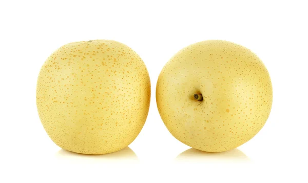 Yellow pear isolated on the white background — Stock Photo, Image
