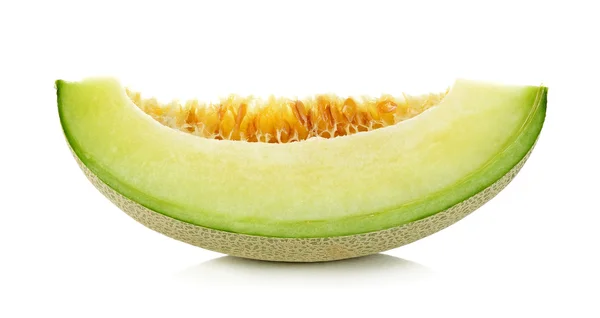 Melon cantaloup isolé sur fond blanc — Photo