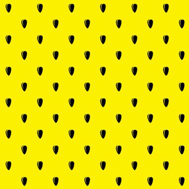 Ayçiçeği tohumu Dikişsiz desen arka plan. Siyah ve sarı co