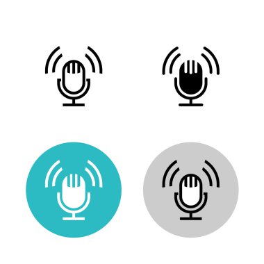 Podcast Icon set.  