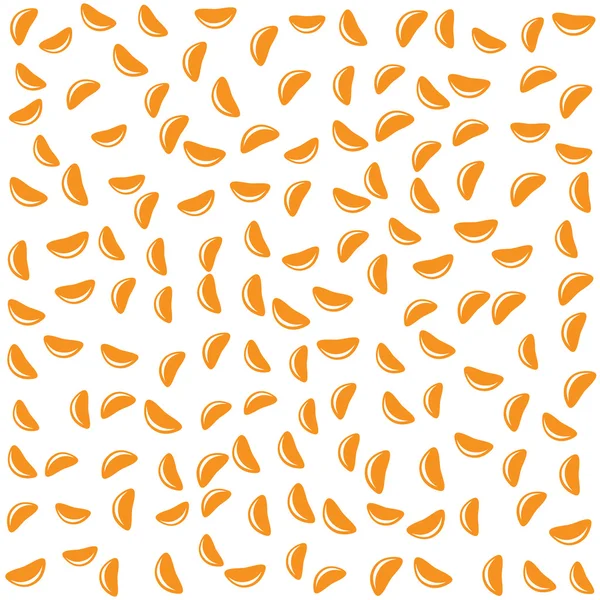 Tangerine segmenten willekeurige — Stockvector