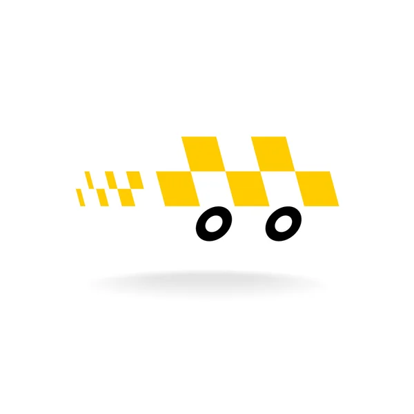 Logo del taxi. Simbolo pedine . — Vettoriale Stock