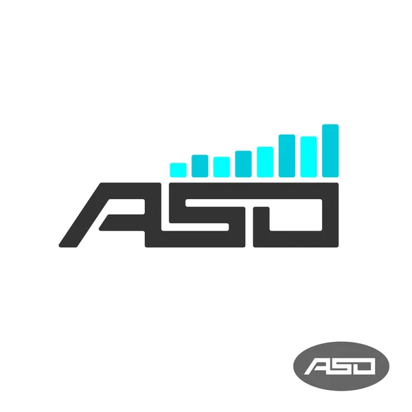 ASO letters logo. App store optimisation abbreviation icon. Mobile development and marketing concept sign. — Stock Vector