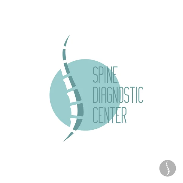 Spine medical center logo template — Stock Vector