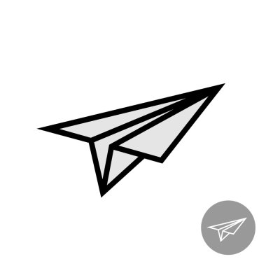 Paper airplane icon clipart