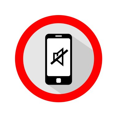 Cep telefonu zil sessiz işaretini