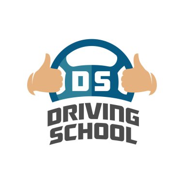 Sürüş Okulu logo şablonu