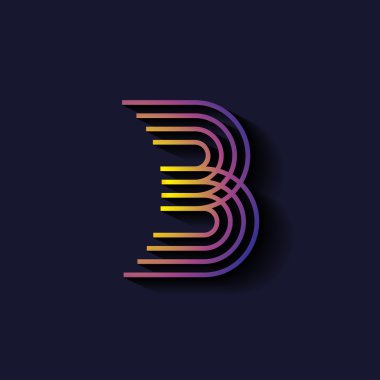 Mektup B Logo şablonu
