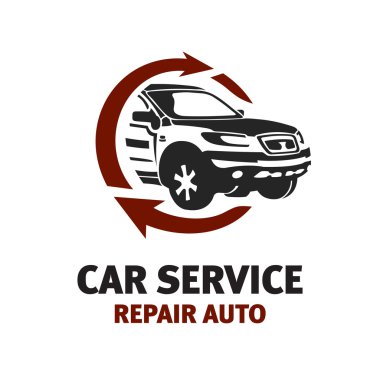 Araba Servis logo şablonu