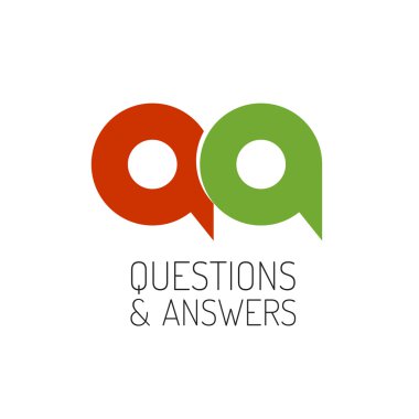 Qa kavramı logo şablonu