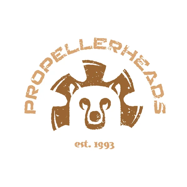 Логотип ведмедика голови — стоковий вектор