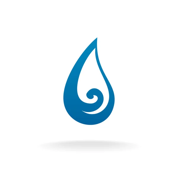 Logo de gota de agua — Vector de stock