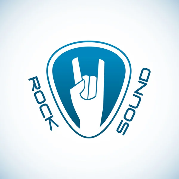 Шаблон логотипу Rock hand — стоковий вектор