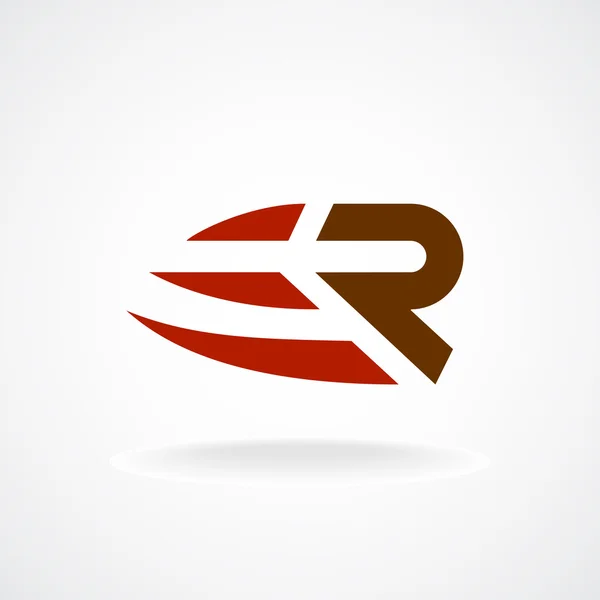 R-logo voor letters — Stockvector