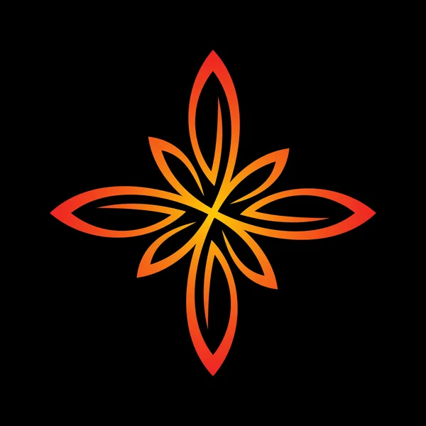 Πρότυπο floral λογότυπο — Διανυσματικό Αρχείο