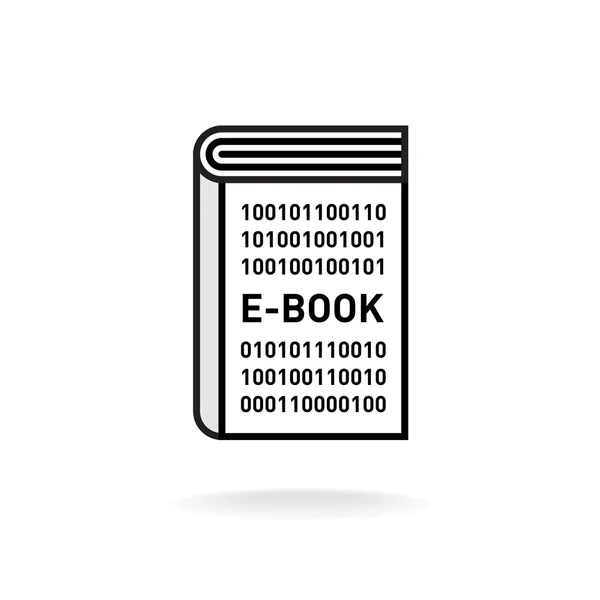 Modelo de logotipo de símbolo de e-book . — Vetor de Stock