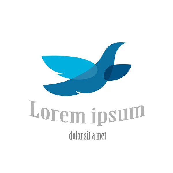 Modèle de logo oiseau volant — Image vectorielle