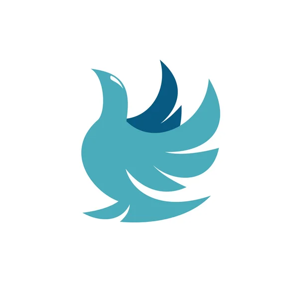 Logo de Dove en blanco — Vector de stock
