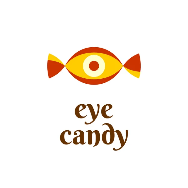 Eye candy móka logó — Stock Vector