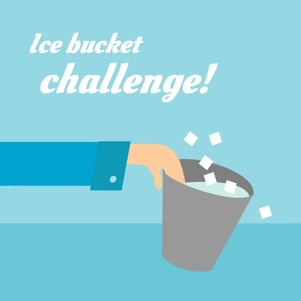 ALS Ice bucket challenge card — стоковый вектор