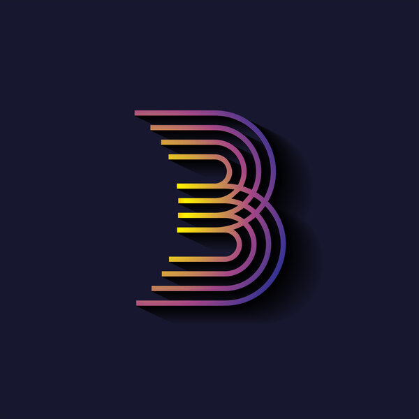 Letter B logo template