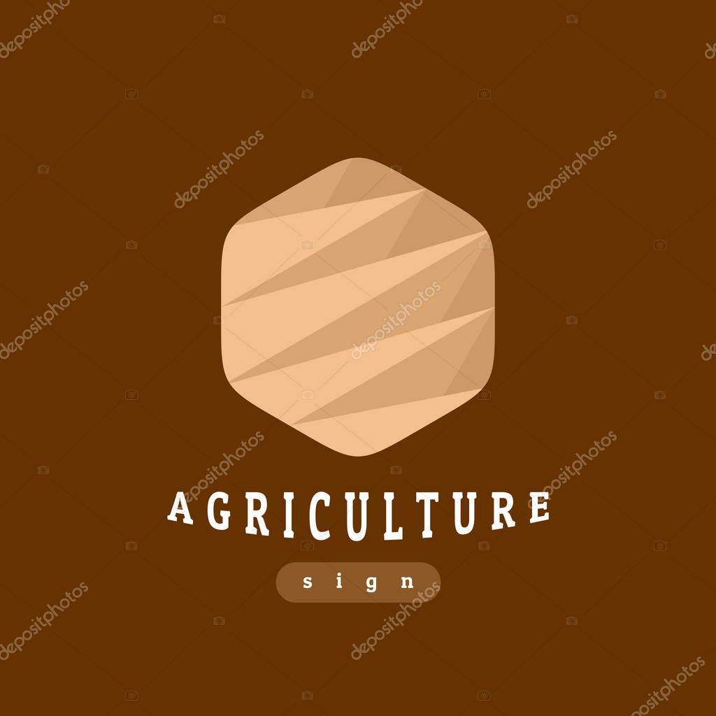 Agriculture sign abstract template