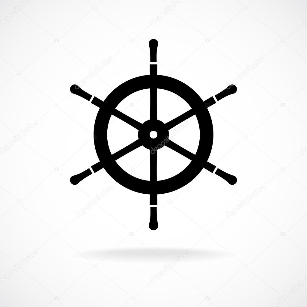 Yacht wheel symbol