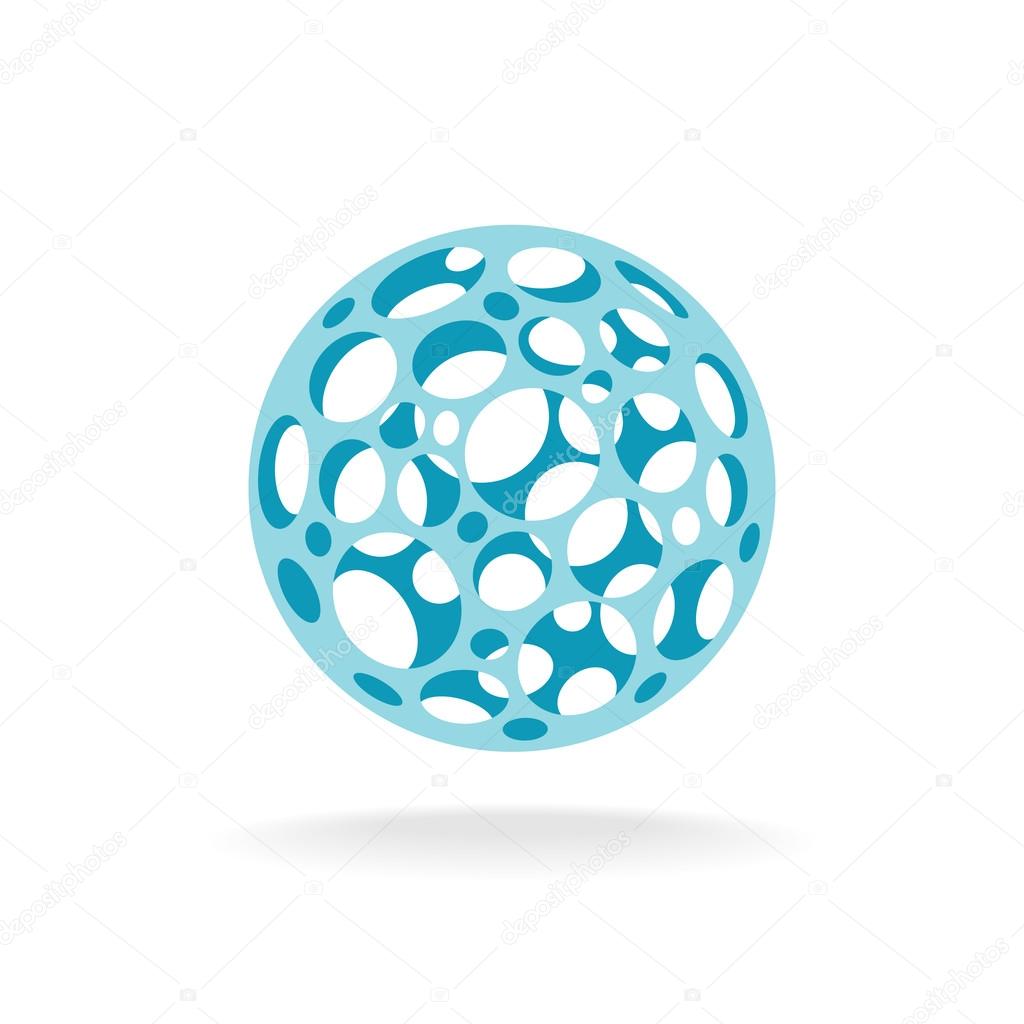 Plastic sphere with holes