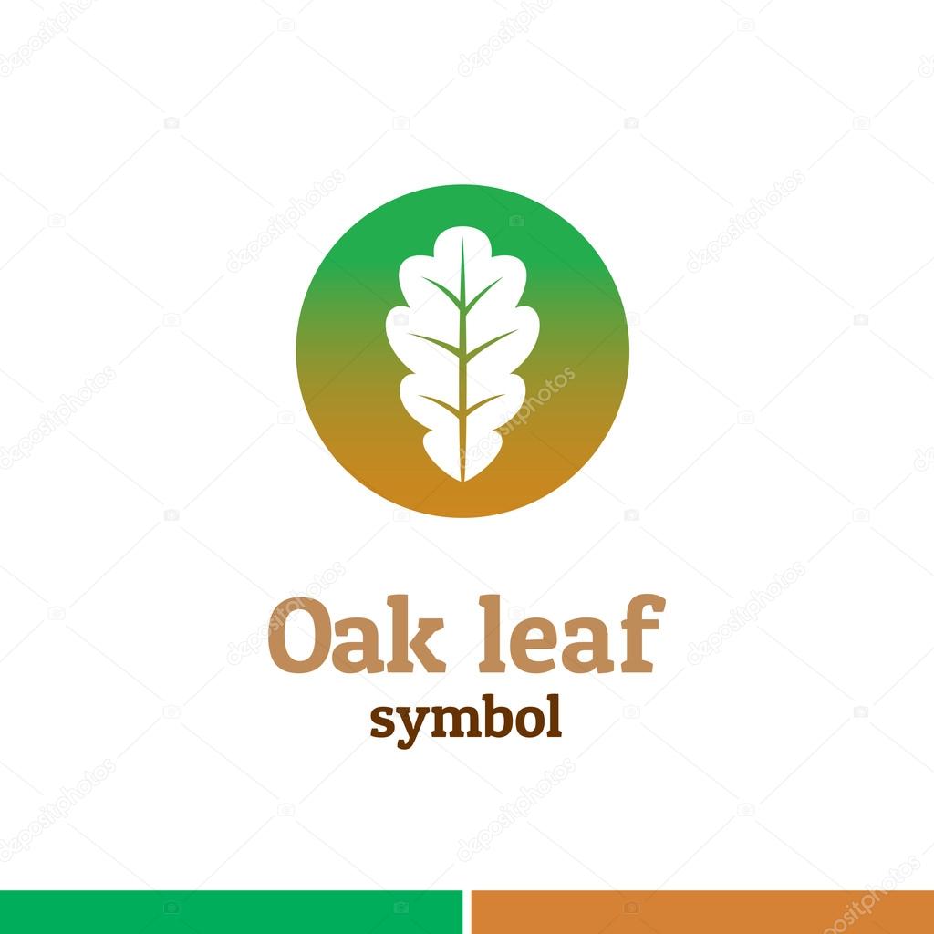 Oak leaf symbol logo
