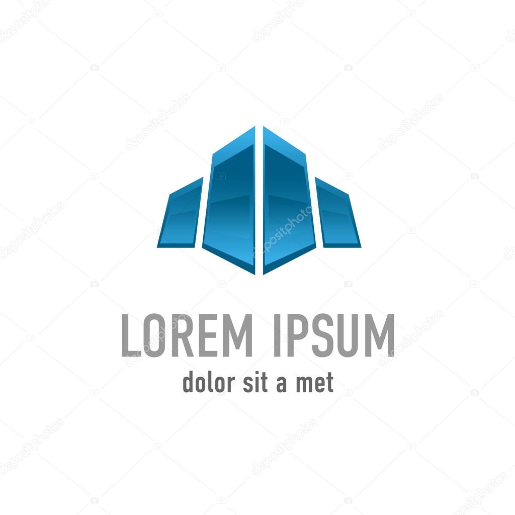 Real estate building logo template