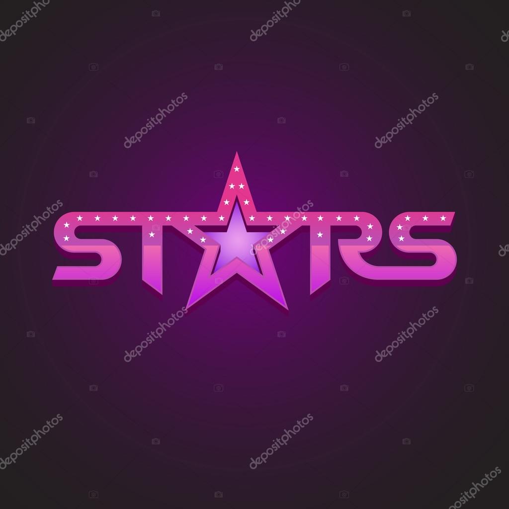Stars logotype fashion style concept.