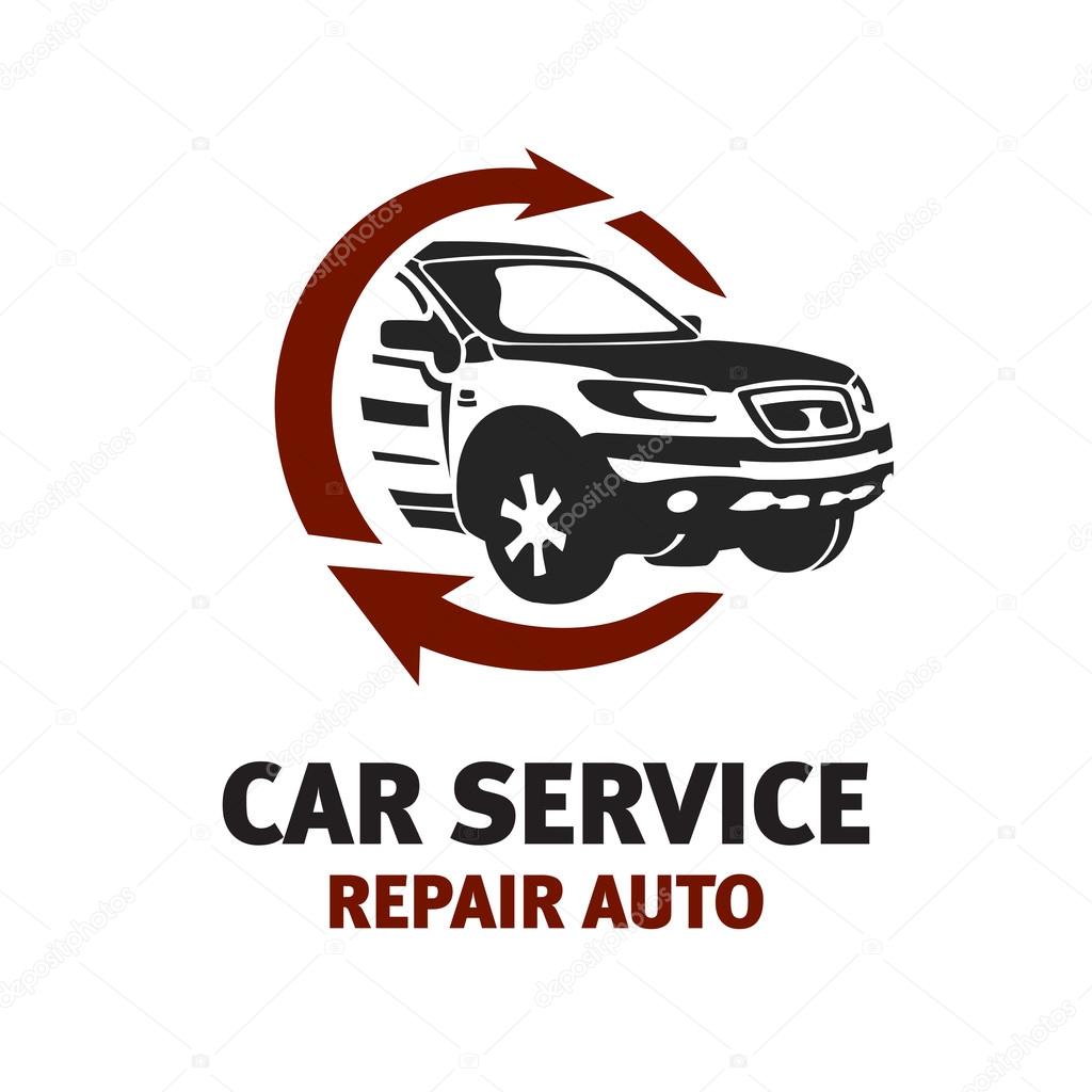 Car service logo template. Automotive repair theme concept.