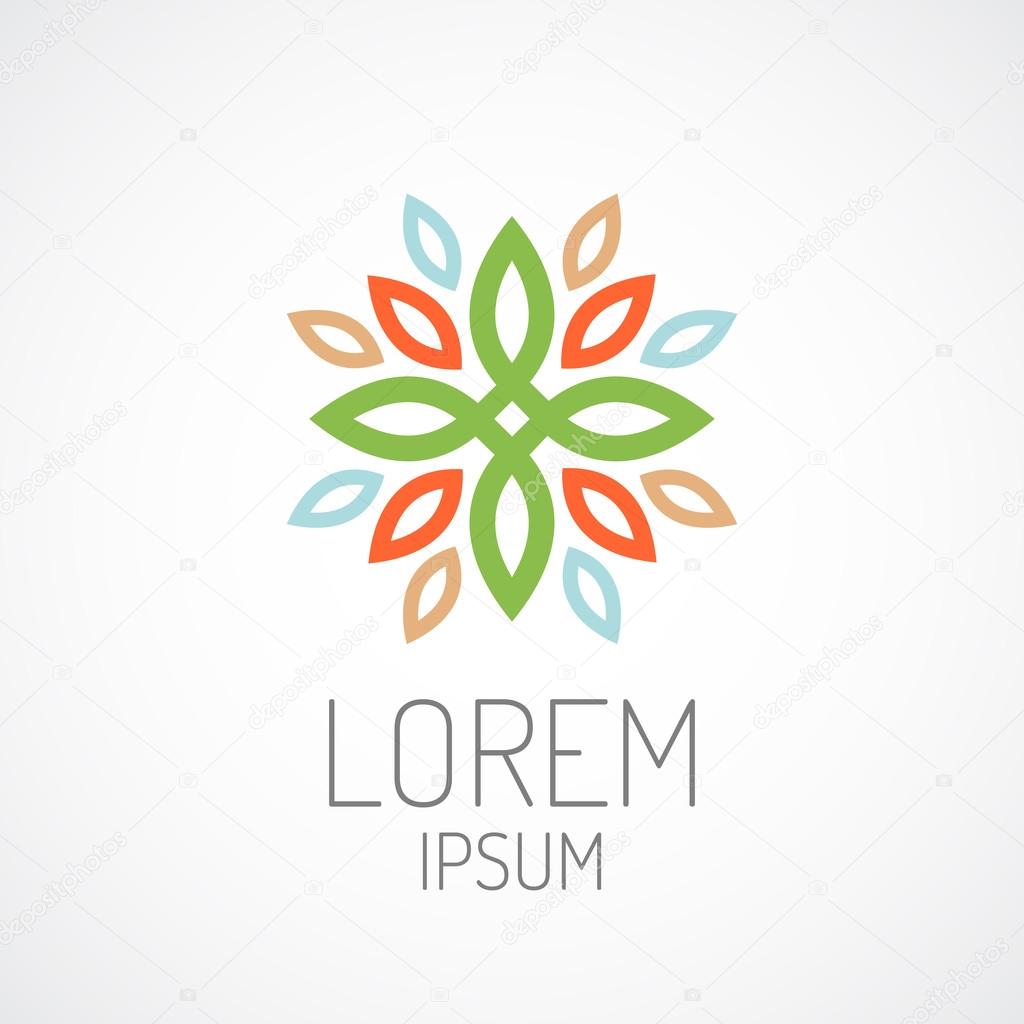 Floral logo template
