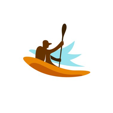 Download One Kayak Icon Free Vector Eps Cdr Ai Svg Vector Illustration Graphic Art