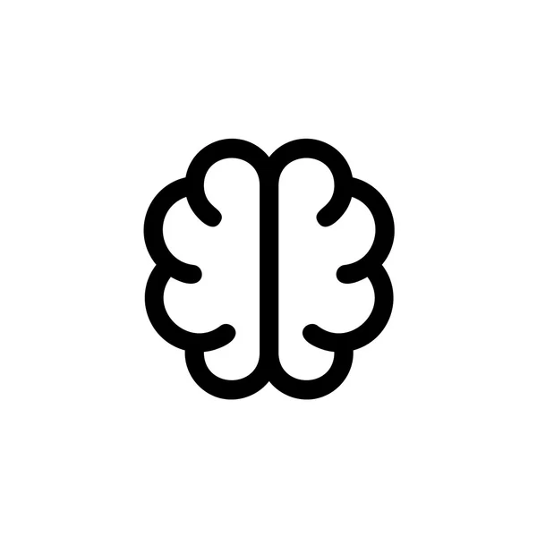 Ikona prostych mózgu — Wektor stockowy