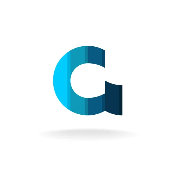 Ikony logo písmeno G — Stockový vektor
