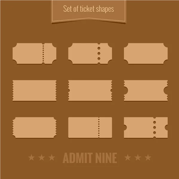 Σύνολο διάνυσμα εισιτήριο — Διανυσματικό Αρχείο